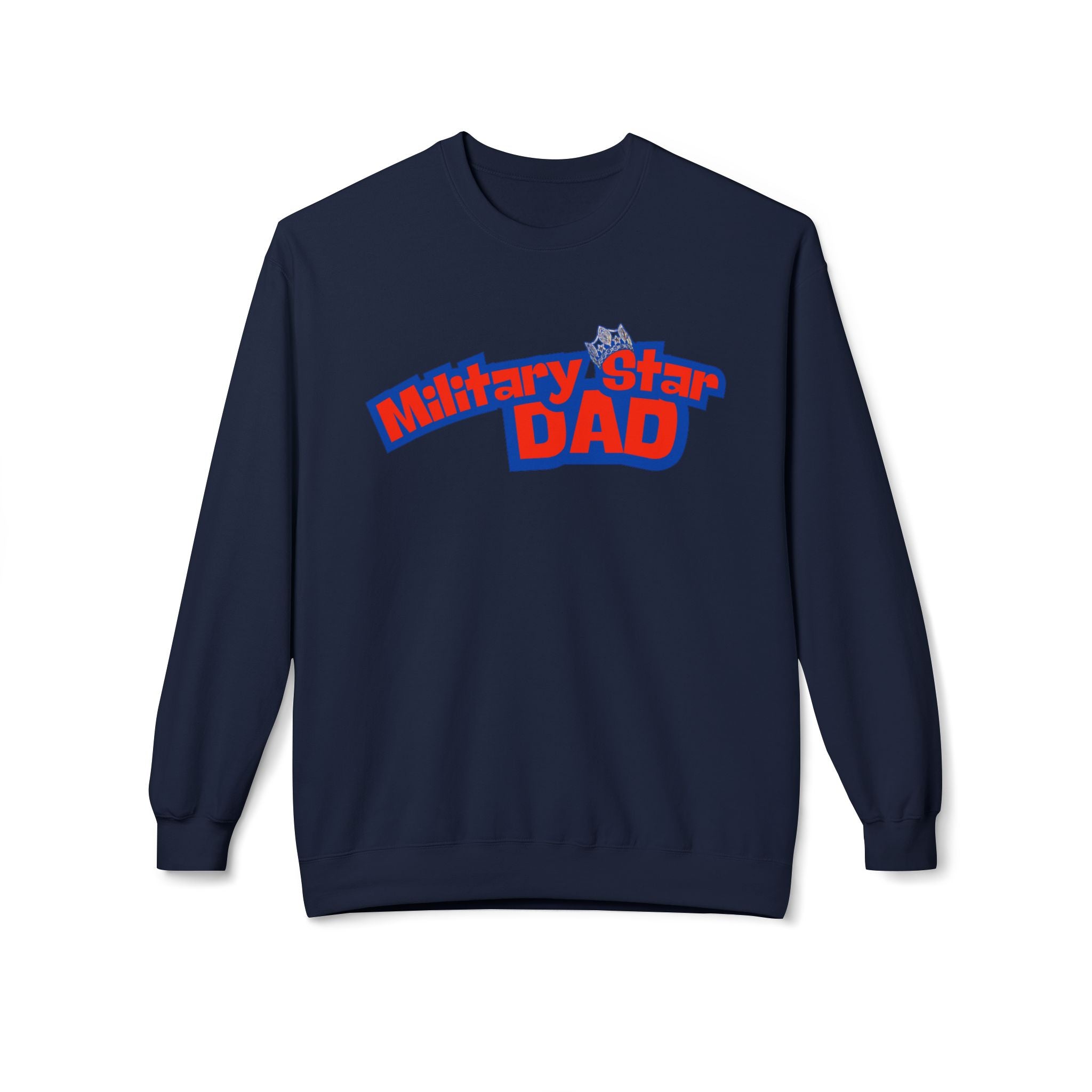 Military Star Dad Crewneck Sweatshirt