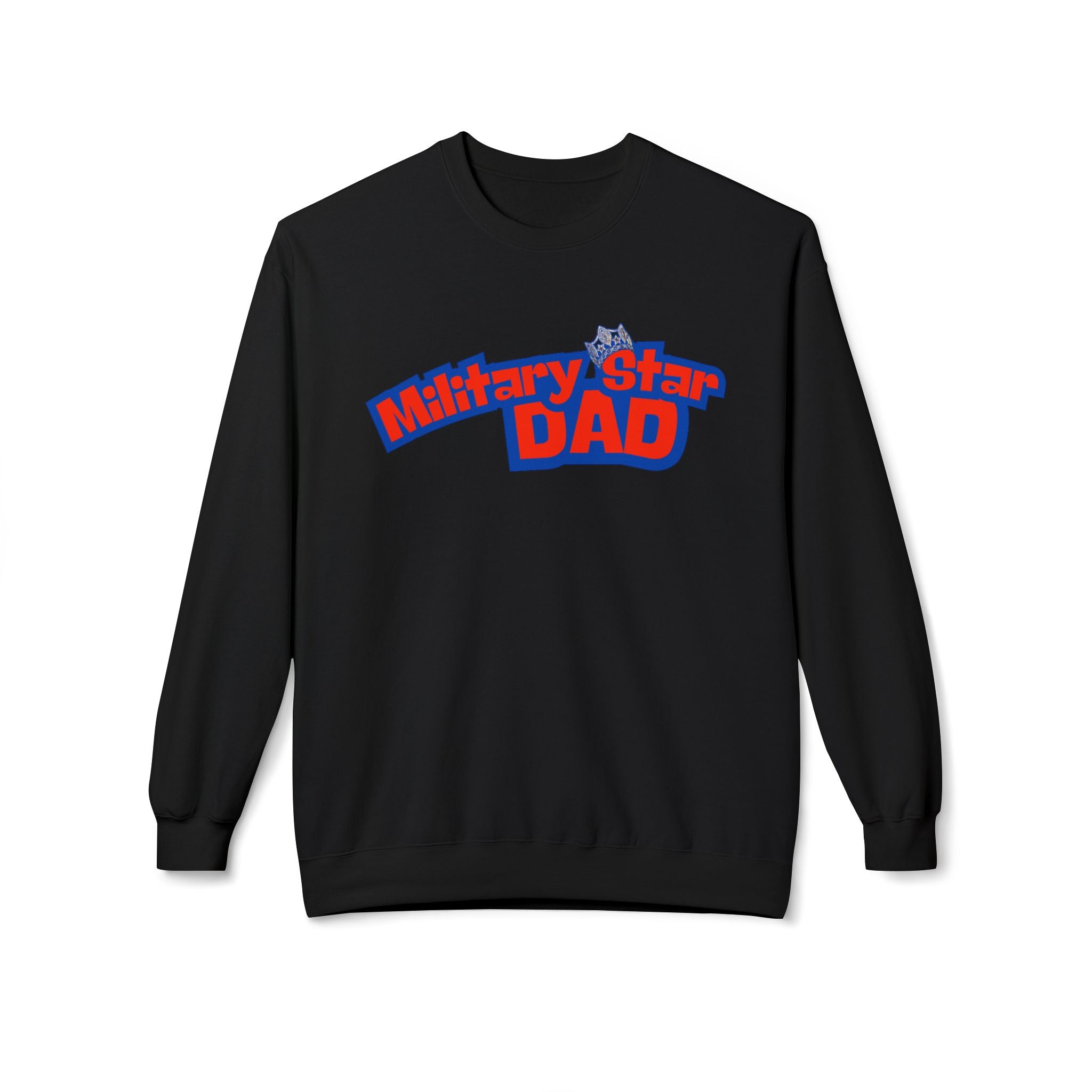 Military Star Dad Crewneck Sweatshirt
