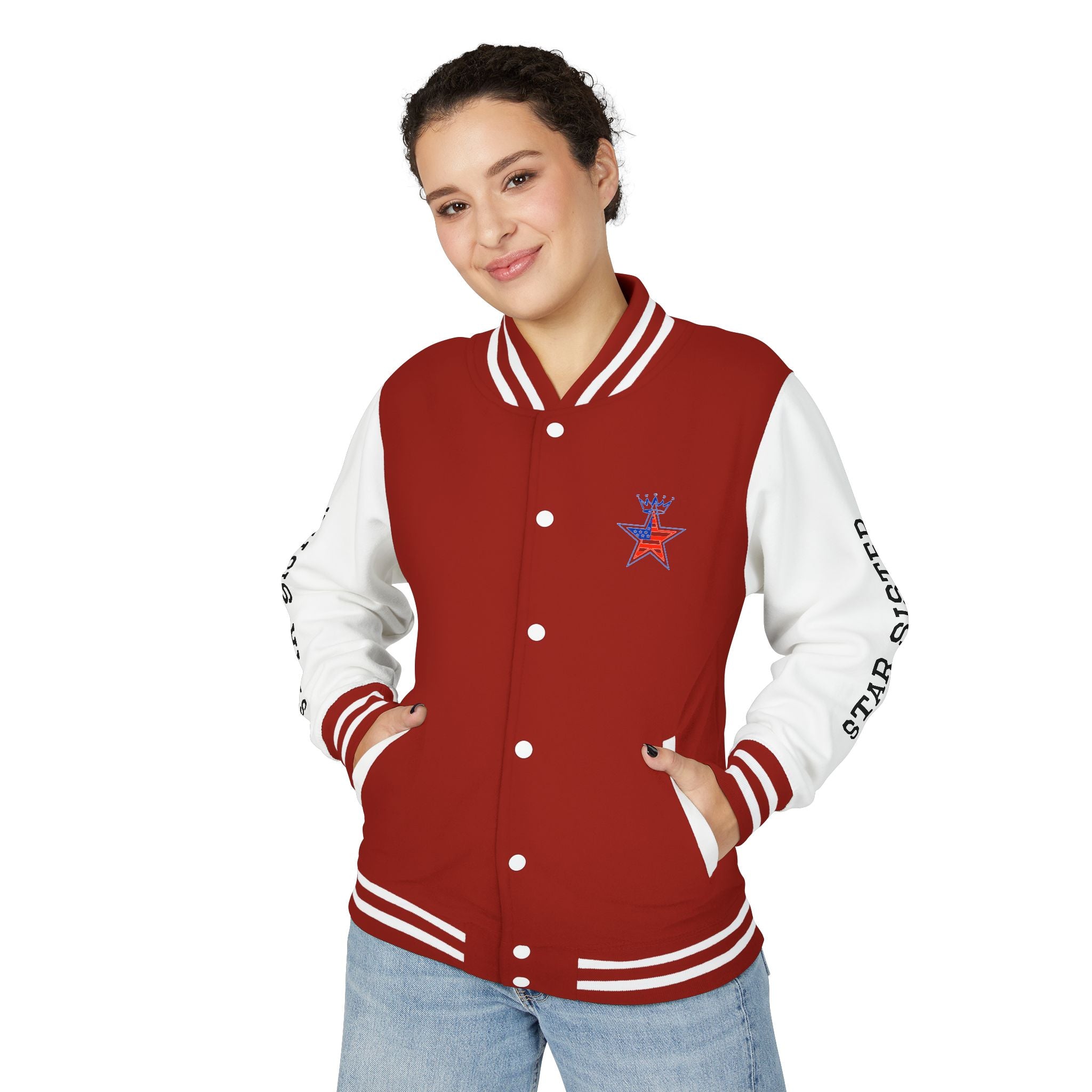 Military Star Unisex Heavyweight Letterman Jacket