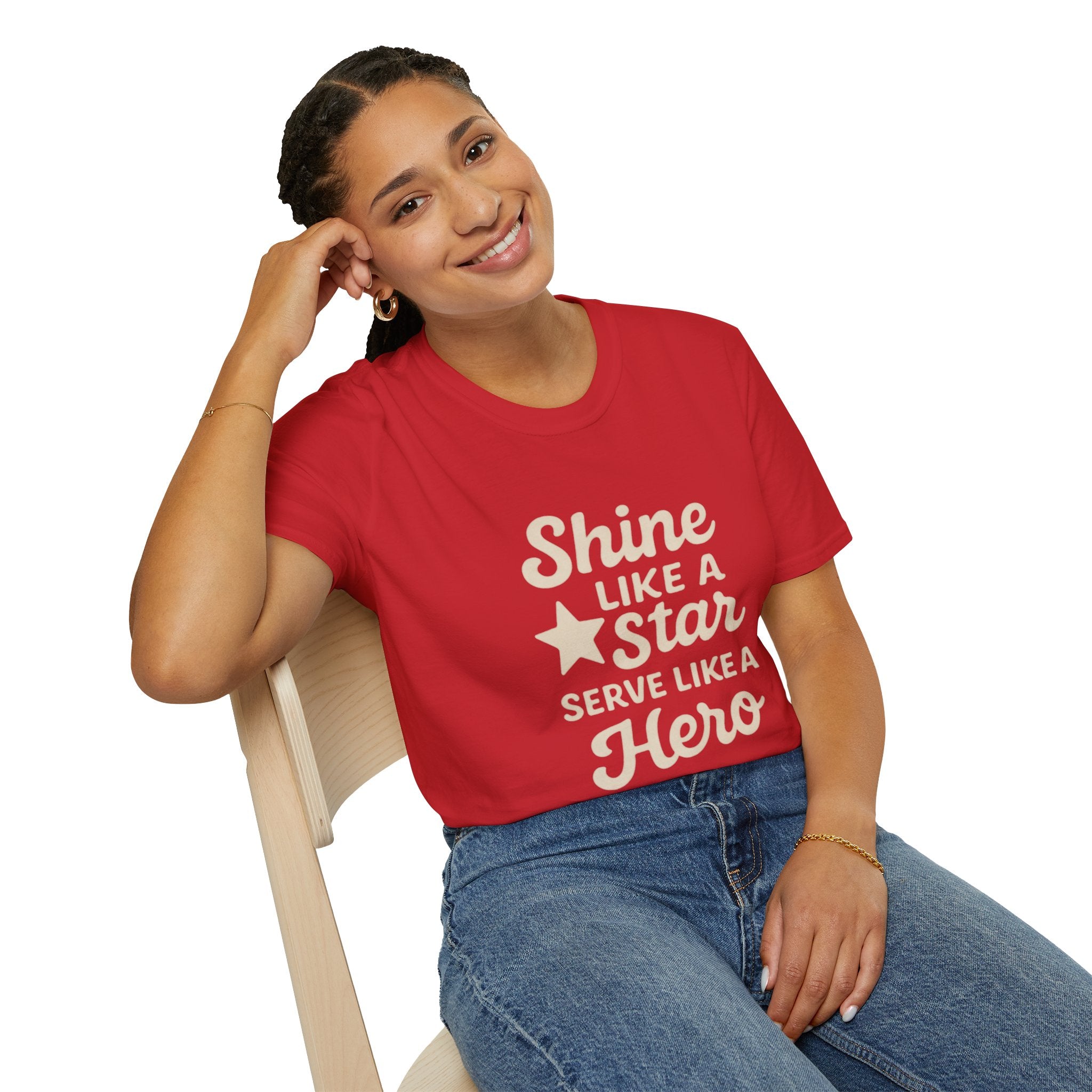 Shine Like a Star Serve Like a Hero T-Shirt
