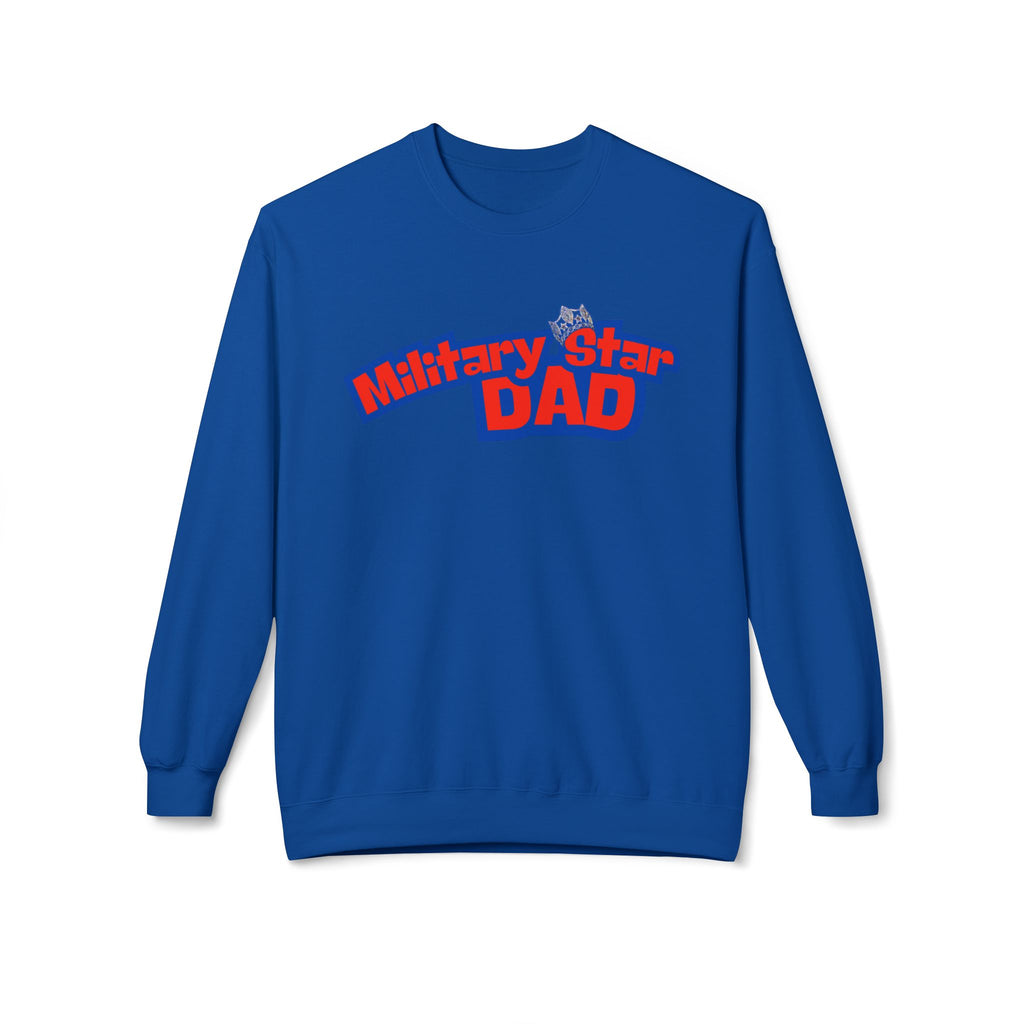 Military Star Dad Crewneck Sweatshirt