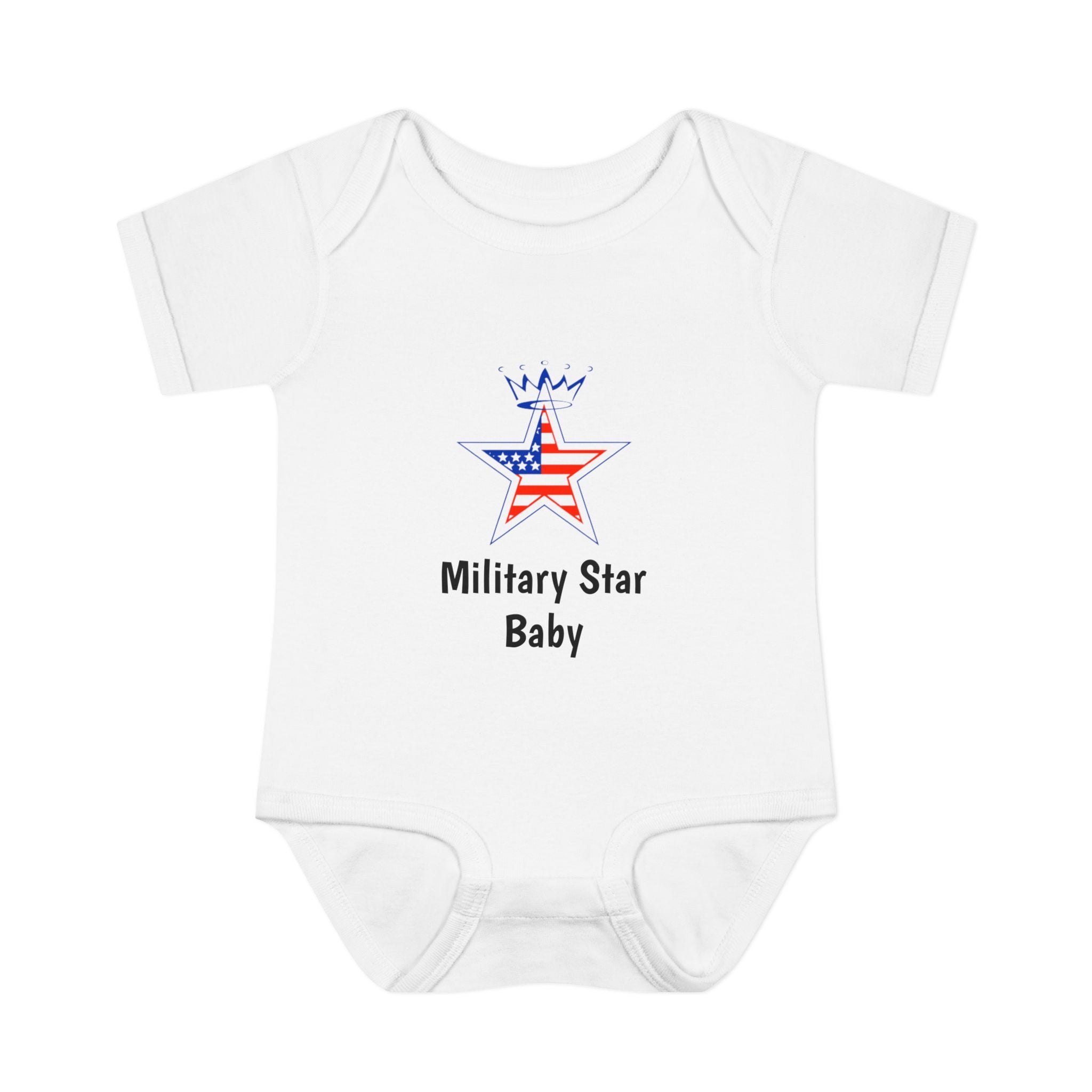 Military Star Baby Bodysuit