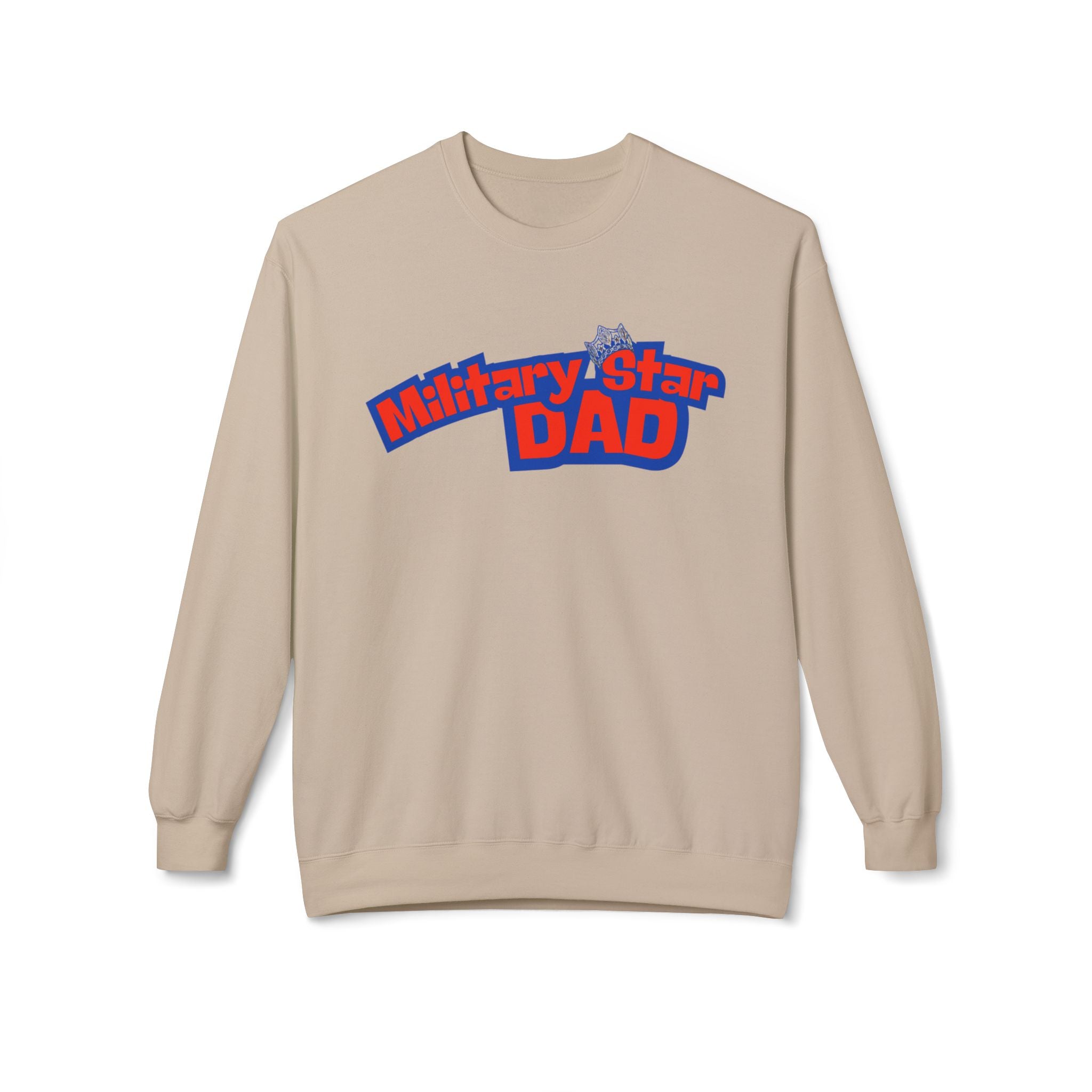 Military Star Dad Crewneck Sweatshirt