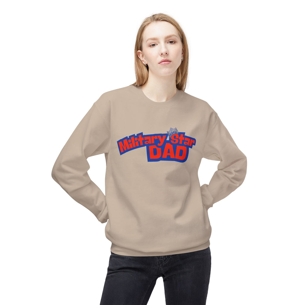 Military Star Dad Crewneck Sweatshirt
