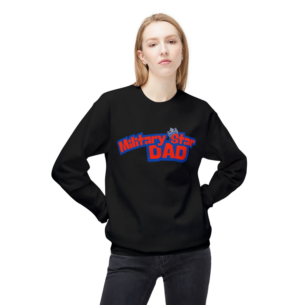 Military Star Dad Crewneck Sweatshirt