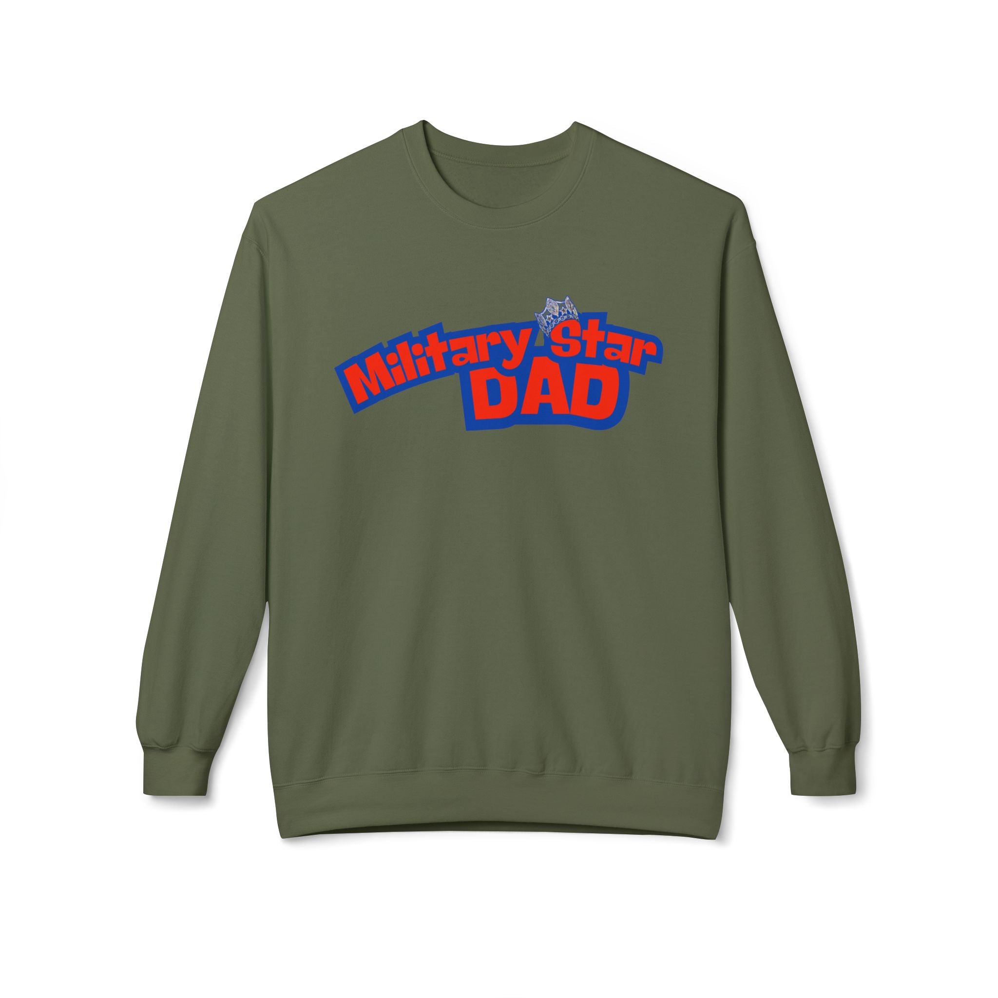 Military Star Dad Crewneck Sweatshirt