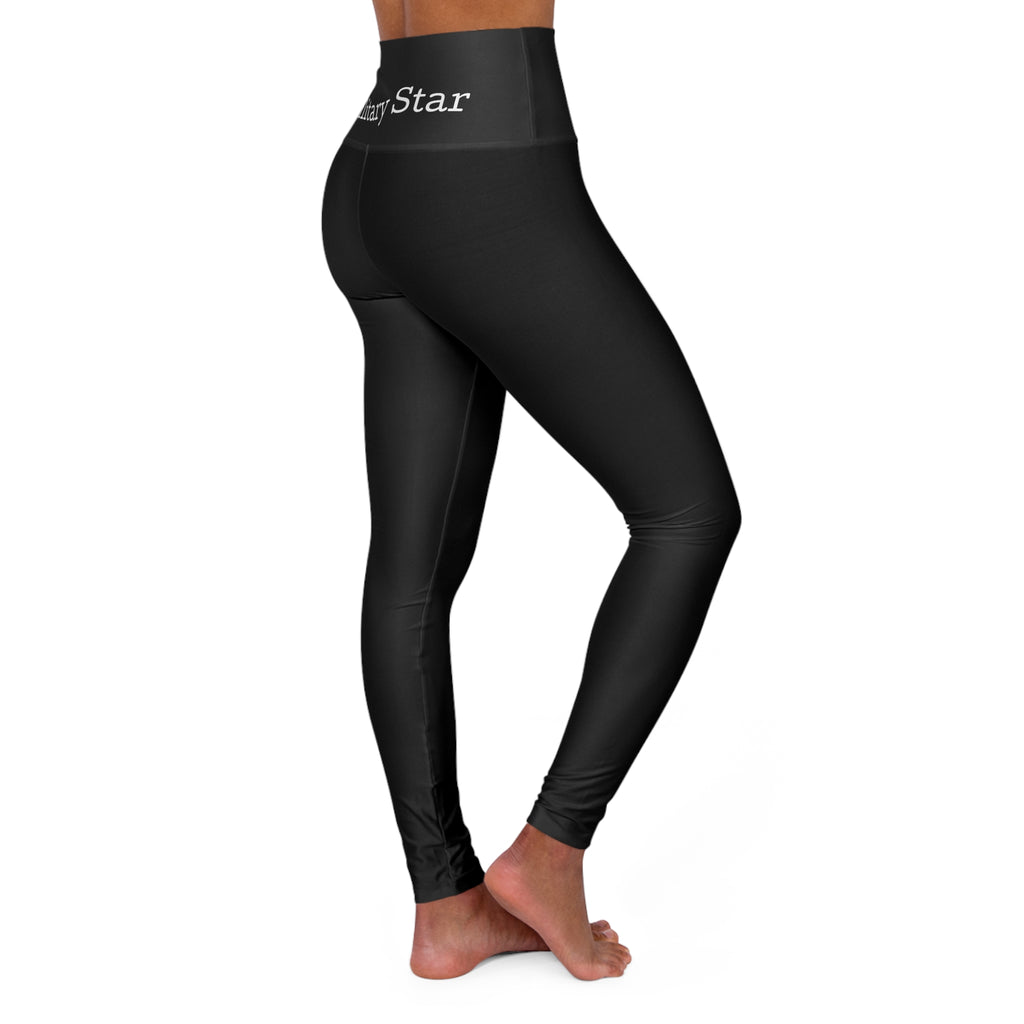 Military Star High-Waisted Yoga Leggings