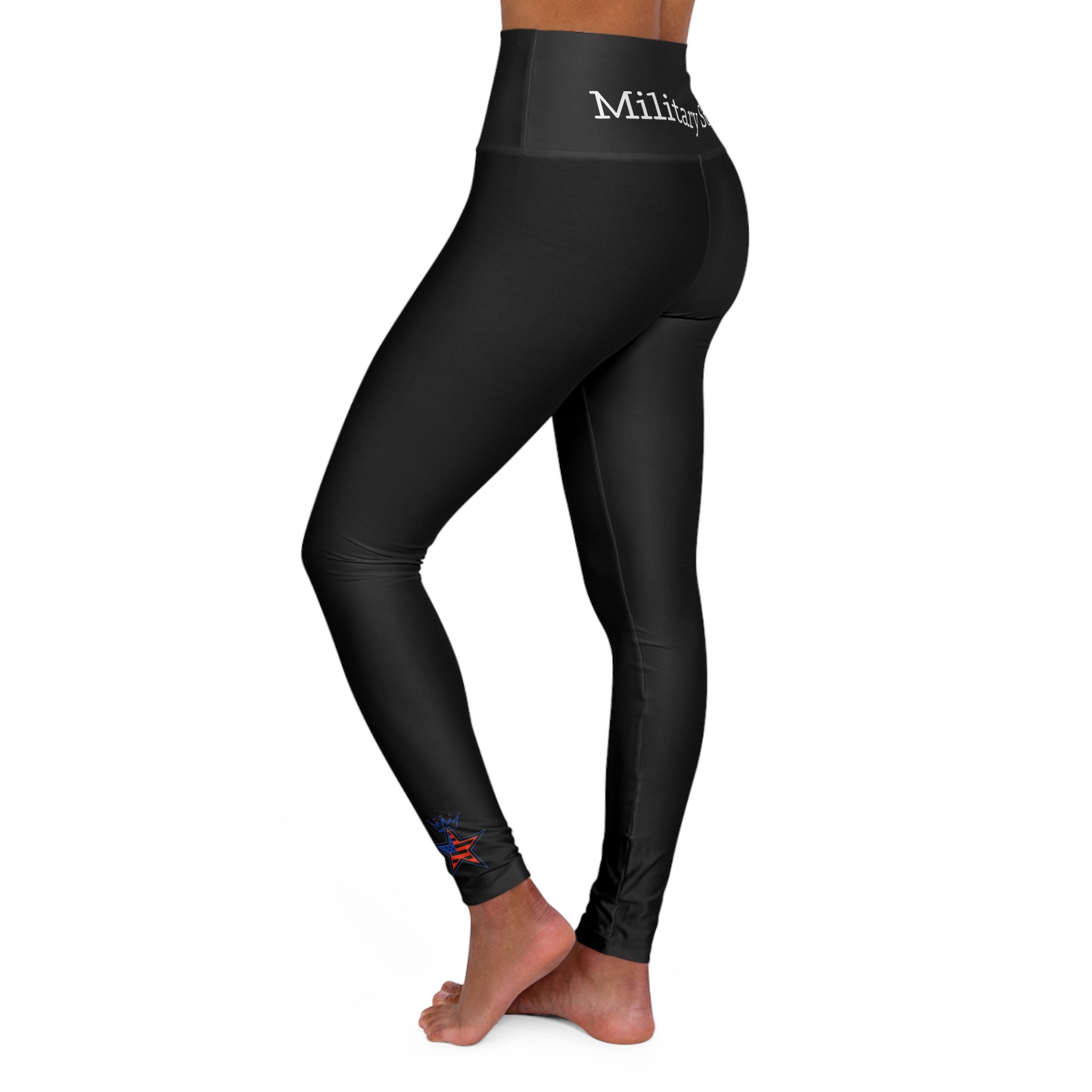 Military Star High-Waisted Yoga Leggings