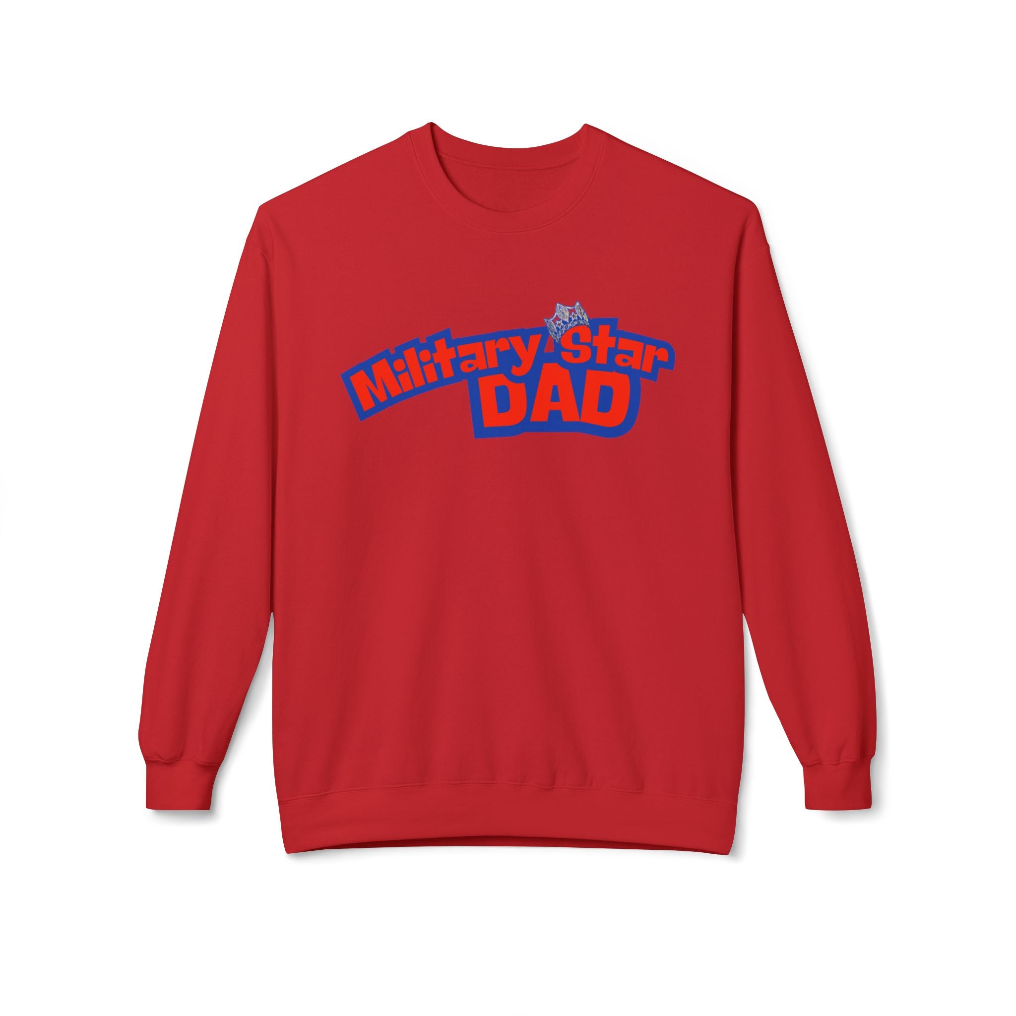 Military Star Dad Crewneck Sweatshirt